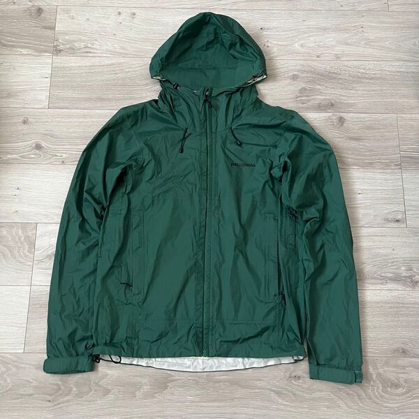 patagonia パタゴニア ジップアップパーカー ナイロンジャケット 古着 マウンテンパーカー グリーン