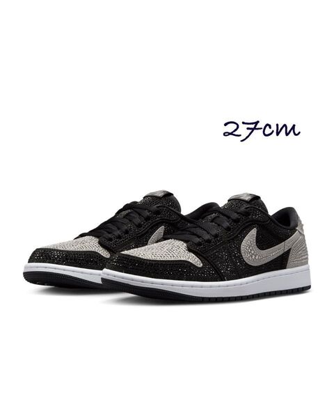 Swarovski × Nike Women's Air Jordan 1 Low OG Crystal/Shadow