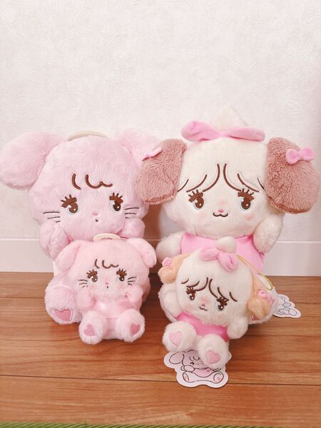 mikko キャラクターズ スフレ キャミー 天使ちゃん ぬいぐるみ マスコット 4点セット