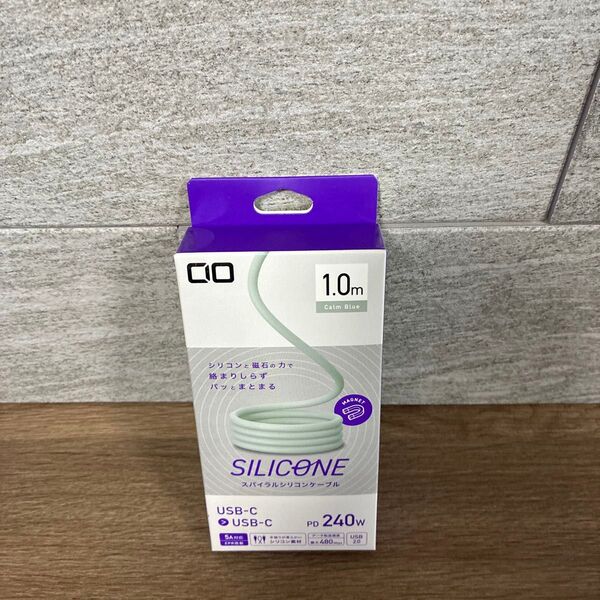 Mate スパイラルシリコンケーブル CtoC 1m CIO-SLSC30000-CC1-CB