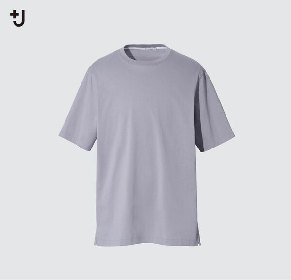ユニクロ プラスJ スーピマコットンリラックスフィットクルーT グレー L