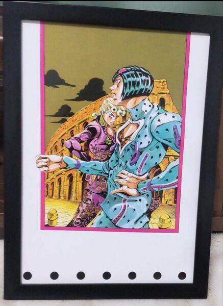 【511】ジョジョの奇妙な冒険 5部 黄金の風 ブチャラティ・ジョルノ・ミスタ【額装両面 A4ポスター】