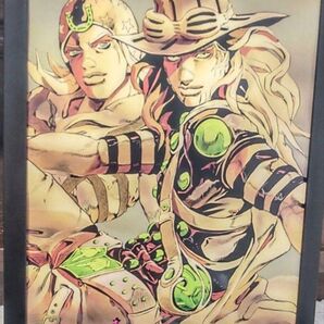 【716】ジョジョの奇妙な冒険 7部 SBR ジョニィ・ジャイロ【 額装両面 A4ポスター】