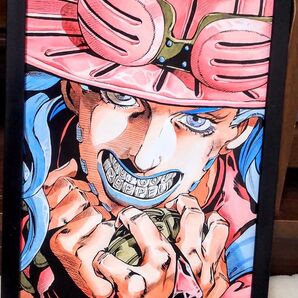 【702】ジョジョの奇妙な冒険 7部 SBR ジョニィ・ジャイロ・ホットパンツ【 額装両面 A4ポスター】
