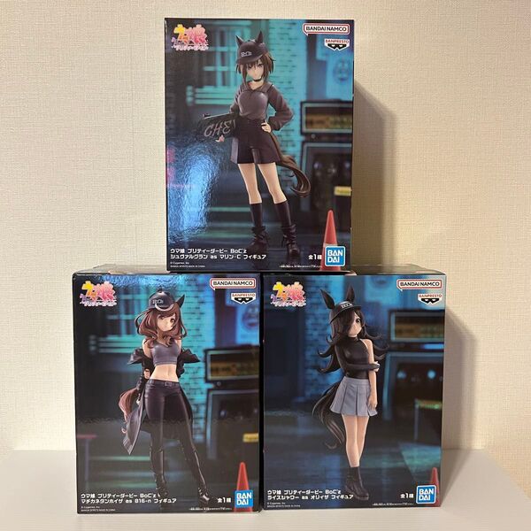 【未開封】フィギュア ウマ娘 プリティーダービー BoC'z 3種セット マチカネタンホイザ シュヴァルグラン ライスシャワー