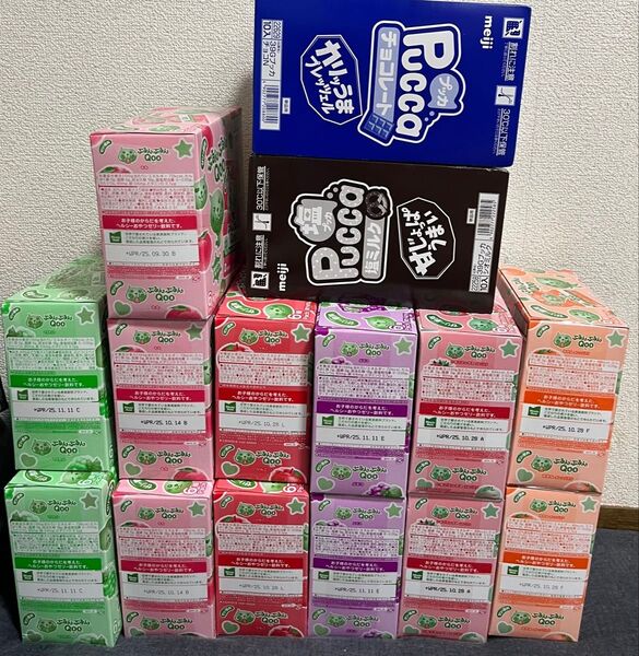 Qooぷるんぷるんゼリー プッカチョコ お菓子 格安 詰め合わせ