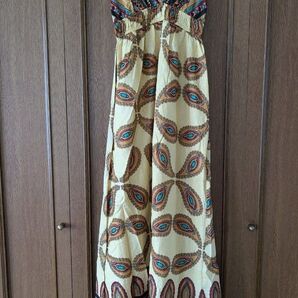 forever21ペイズリーマキシワンピース ホルターネックワンピース マキシワンピース ビーチドレス