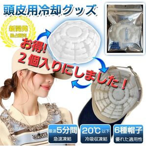 アイススヌード ヒヤイシリーズ 頭皮用冷却グッズ 2個セット