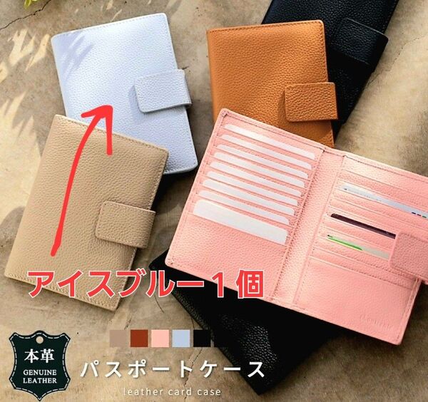 本革 パスポートケース 通帳 カード入れ お薬手帳 22 ポケット カバー