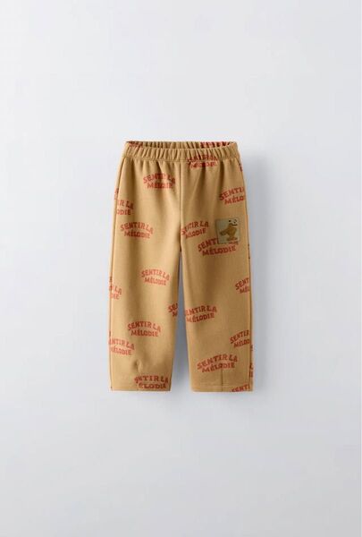 ザラキッズ zarakids テキストアップリケパンツ 98