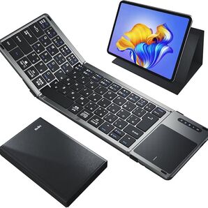 折りたたみ キーボード bluetooth ワイヤレス タッチパッド付き