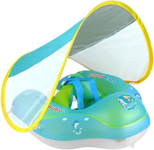 夏 プール 海 ベビー浮き輪 ベビーうきわ ベビーボート赤ちゃん用 UVカットスイミングリング お風呂浮き輪 水遊び 外遊び 旅行