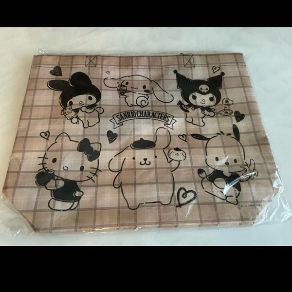 ハローキティ サンリオ エコバッグ 不織布 W39cm×H27cm×マチ11cm 新品 未使用