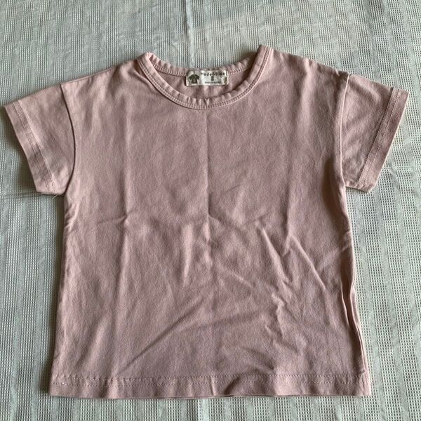 韓国子供服 Made&Blue 半袖Tシャツ くすみピンク 80サイズ