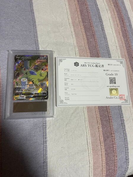 ARS鑑定品 ポケモンカード バンギラスV SA ARS10 鑑定書付き