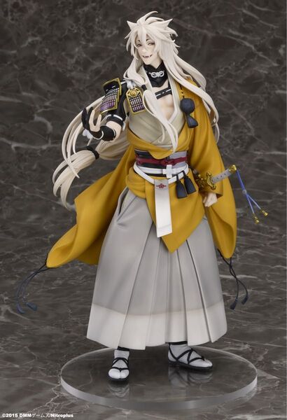 【新品未開封】刀剣乱舞 とうらぶ 小狐丸 1/8 スケール フィギュア 初回限定版 刀チャーム 特典付