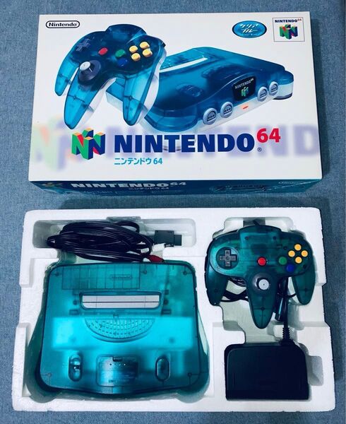 Nintendo 任天堂 ニンテンドー 64 N64 クリアブルー 本体