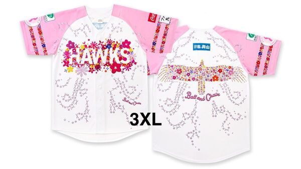 【3XL】ピンクフルデー レプリカユニフォーム 福岡ソフトバンクホークス
