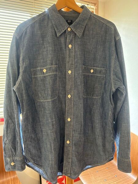 ユニクロ シャンブレーシャツ XL 美品