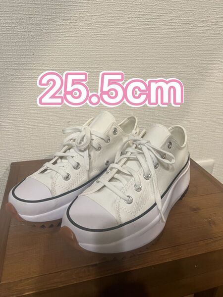 CONVERSE RUN STAR HIKE HI 厚底スニーカー 25.5cm ホワイト レア