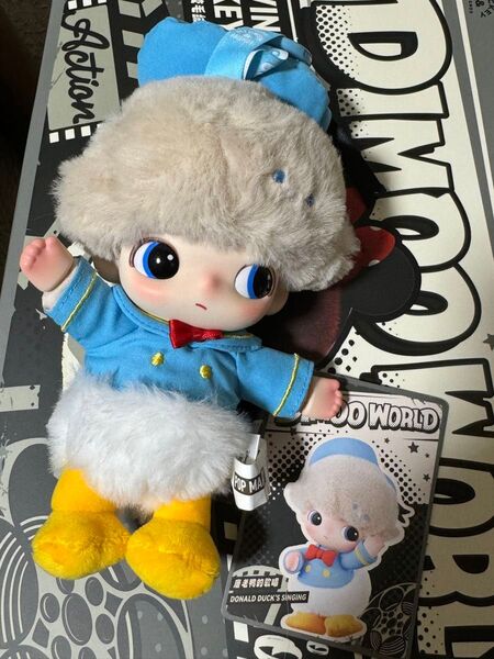 popmart dimoo world disneyシリーズ ぬいぐるみキーチェーン ドナルド
