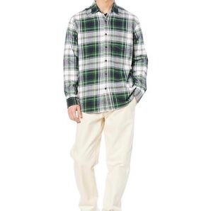 長袖 フランネルシャツ メンズ タグ付きAmazon Essentials ネルシャツ チェック チェック柄
