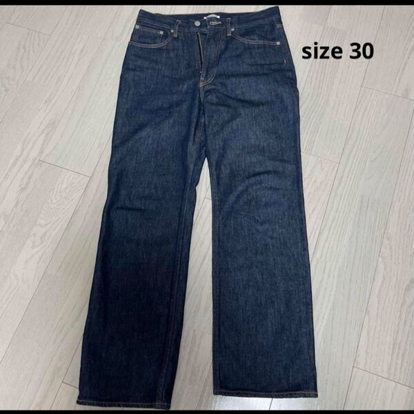 AURALEE HARD TWIST DENIM 5P PANTS indigo used No.1077