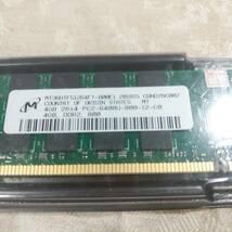 新品未使用 Micron マイクロン DDR2-800MHz 4GB×1枚　PC2-6400U 240PIN 片面16チップ(両面32チップ) AMD用 送料無料_画像2