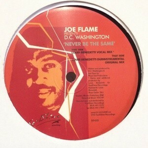 12inchレコード JOE FLAME presents D.C. WASHINGTON / NEVER BE THE SAME