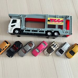 トミカ キャリアカー ミニカー 7台セット まとめ売り ユーズド
