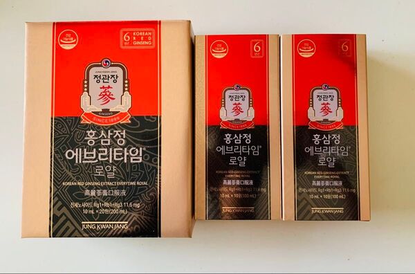 正官庄 高麗人参 免税店専用 紅参精エブリタイムロイヤル10ml×50包