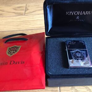 Justin Davis 清春 コラボ ライター 未使用に近い シルバー SNJ003-01 ZIPPO