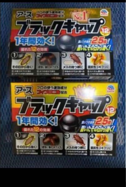 食いつき抜群2.5倍タイプ アース ブラックキャップ24個 ゴキブリ対策 30日以内に購入した最新の品