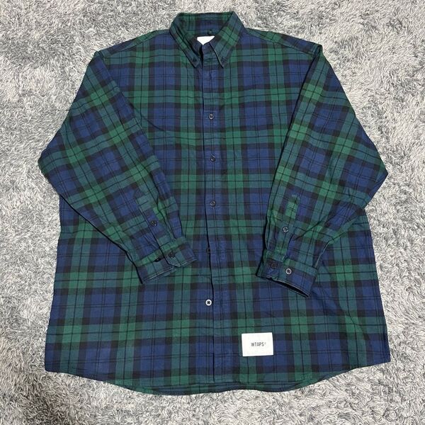 WTAPS フランネルシャツ ブラックウォッチ Lサイズ