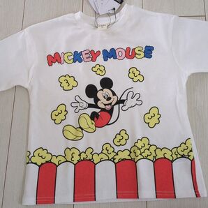 新品 110 リトシー ミッキー ポップコーン 半袖 Tシャツ ディズニー