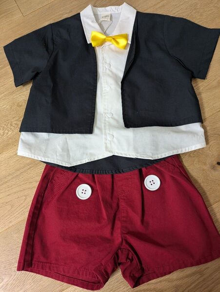 新品 100 リトシー ミッキー ディズニー なりきり 半袖 セット