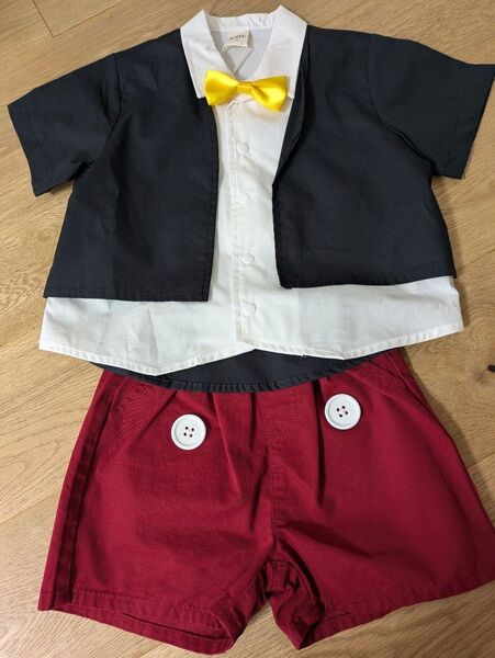新品 90 リトシー ディズニー なりきり 半袖 ミッキー セット