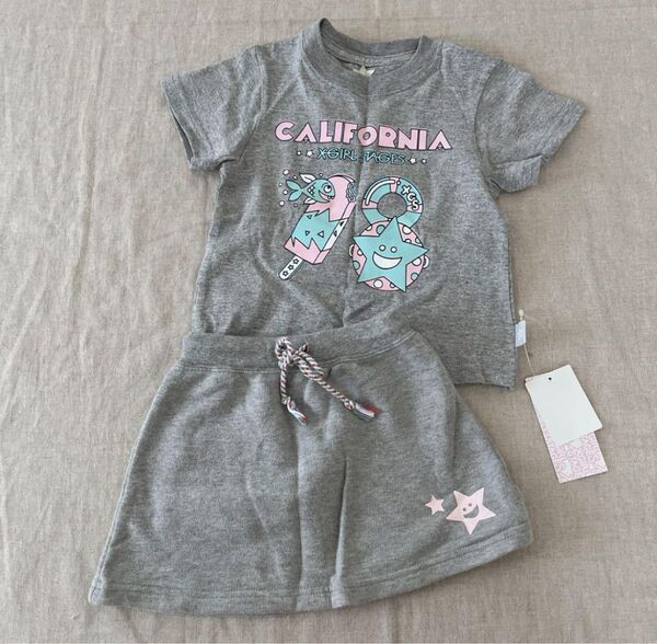 X-girl first stage☆Tシャツ&スカート 2T 2点セット