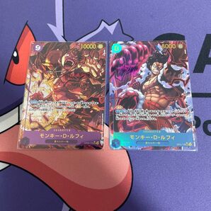 ワンピースカード モンキー・D・ルフィ シークレットパラレル 2種セット