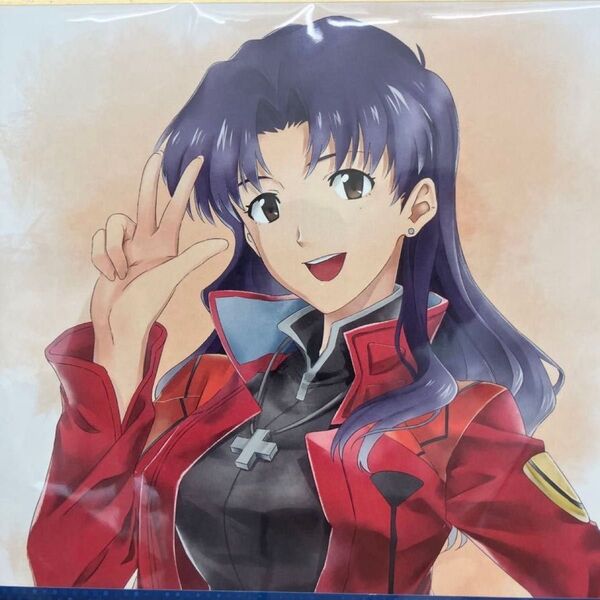 2020年 一番くじ シン エヴァンゲリオン 色紙 葛城ミサト クロスペンダント 制服 色コレ 外装付
