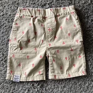 RADCHAP ハーフパンツ ベージュ系 ロブスター柄ザリガニ ブランシェス