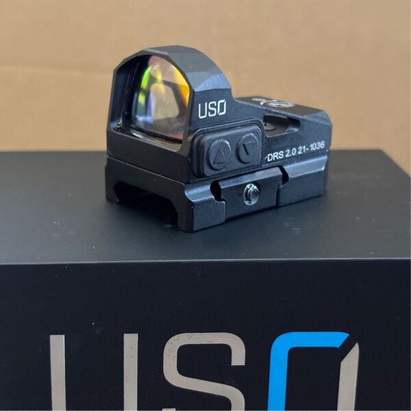 実物 USO Optics DRS2.0 ドットサイト スコープ 5MOA エアガン用 新品未使用 ピカティニーマウント付