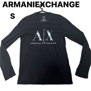 Shun Shun様専用ARMANIEXCHANGE アルマーニエクスチェンジ ロングTシャツ BLACKブラック Sサイズ美品