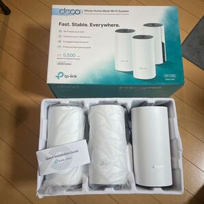 美品 TP-Link メッシュ WiFi ルーター AC1200 Deco M4 3ユニット(送料込み)