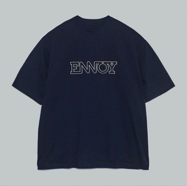 ENNOY ELECTRIC LOGO EMB T-SHIRT エンノイ Navy ネイビー XL