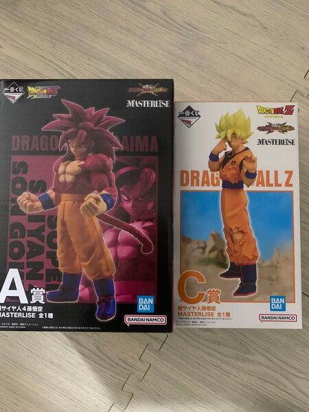 一番くじドラゴンボールVSオムニバス CROSS A賞 超サイヤ人4孫悟空 C賞超サイヤ人孫悟空