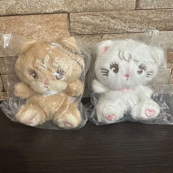 mikko characters ぬいぐるみ ムース ラテ 2点セット