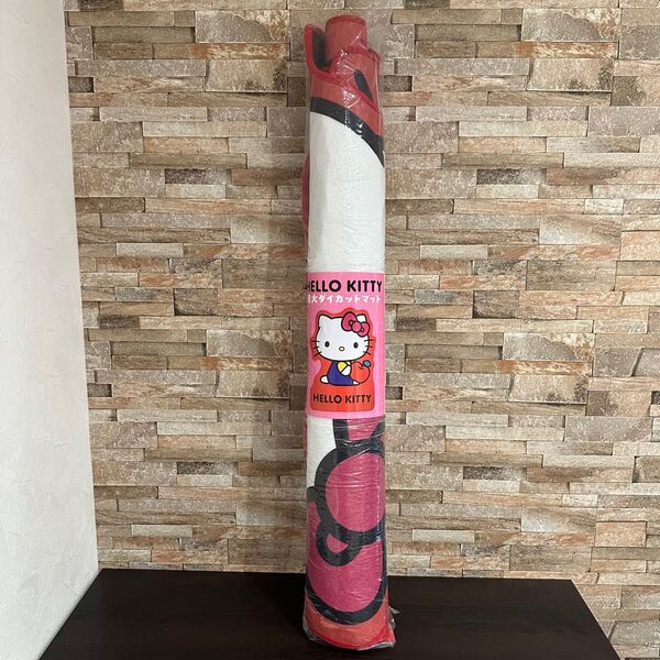 ハローキティ 特大ダイカットマット ラグ じゅうたん 絨毯 玄関マット プライズ