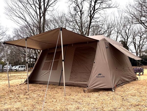 Naturehike ワンタッチ 大型 テントVillage13 6人用 テント キャンプ ネイチャーハイク ロッジテント 簡単