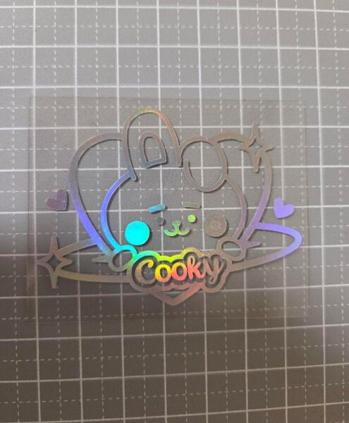 BTS グク ジョングク cooky ホログラムステッカー アミボム ステッカー